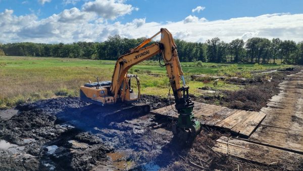 Vallei van de zwarte beek draglineschotten natuurherstel Tal des Schwarzen Baches